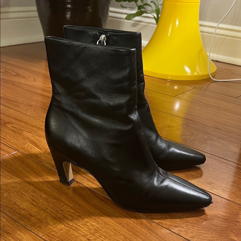 Everlane Black Leather Ankle Boots